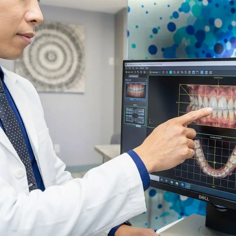 Digital Smile Design software on a screen